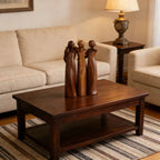Sculpture Handcrafted Resin Wood Grain Finish