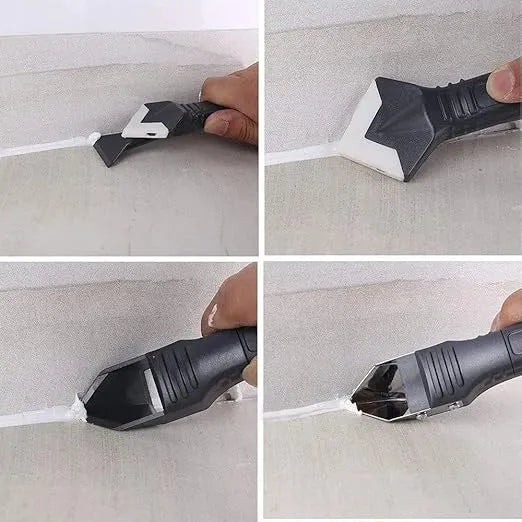Sealant Scraper 3-in-1 Silicone Interchangeable Heads
