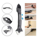 Sealant Scraper 3-in-1 Silicone Interchangeable Heads