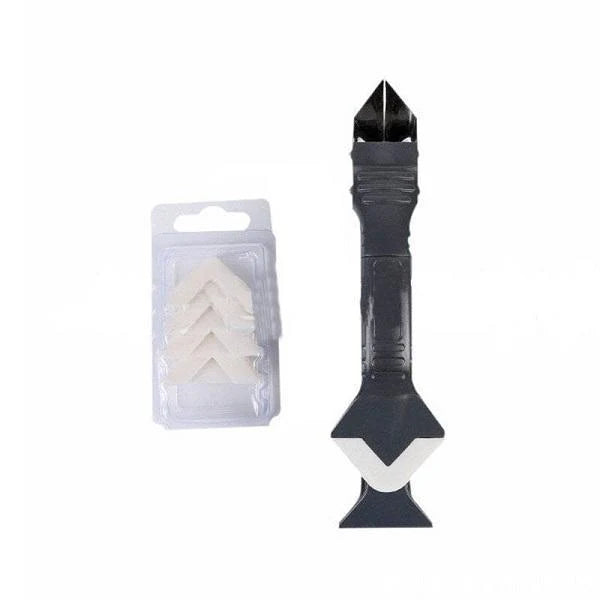 Sealant Scraper 3-in-1 Silicone Interchangeable Heads