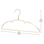 Seamless Polished Aluminum Anti-Slip Clothes Hangers (Set of 10)