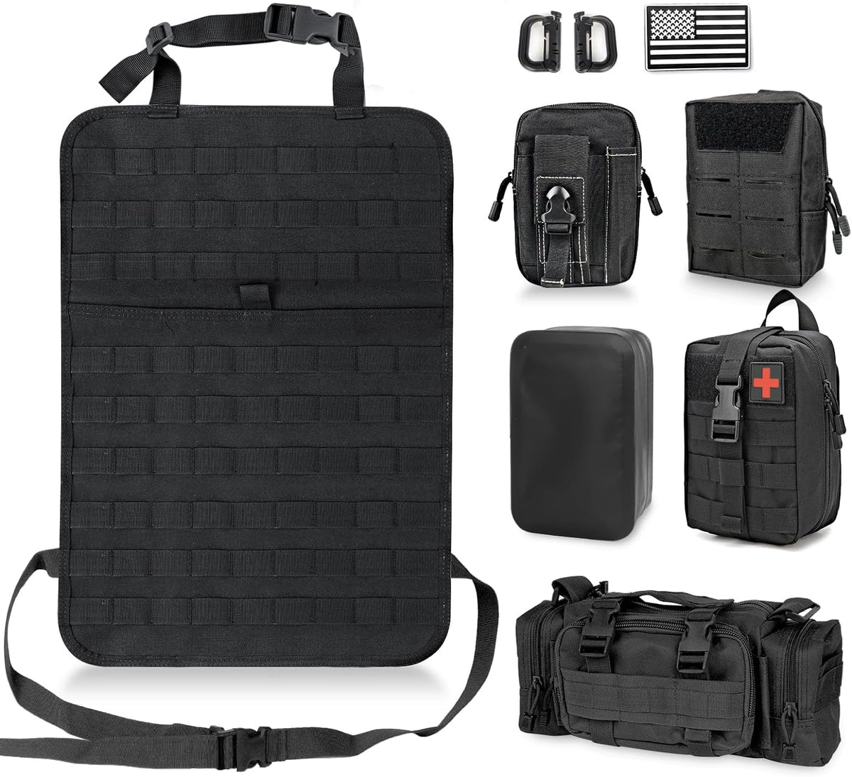 Seat Back Organizer Waterproof Nylon Molle Webbing Universal Fit