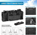 Seat Back Organizer Waterproof Nylon Molle Webbing Universal Fit