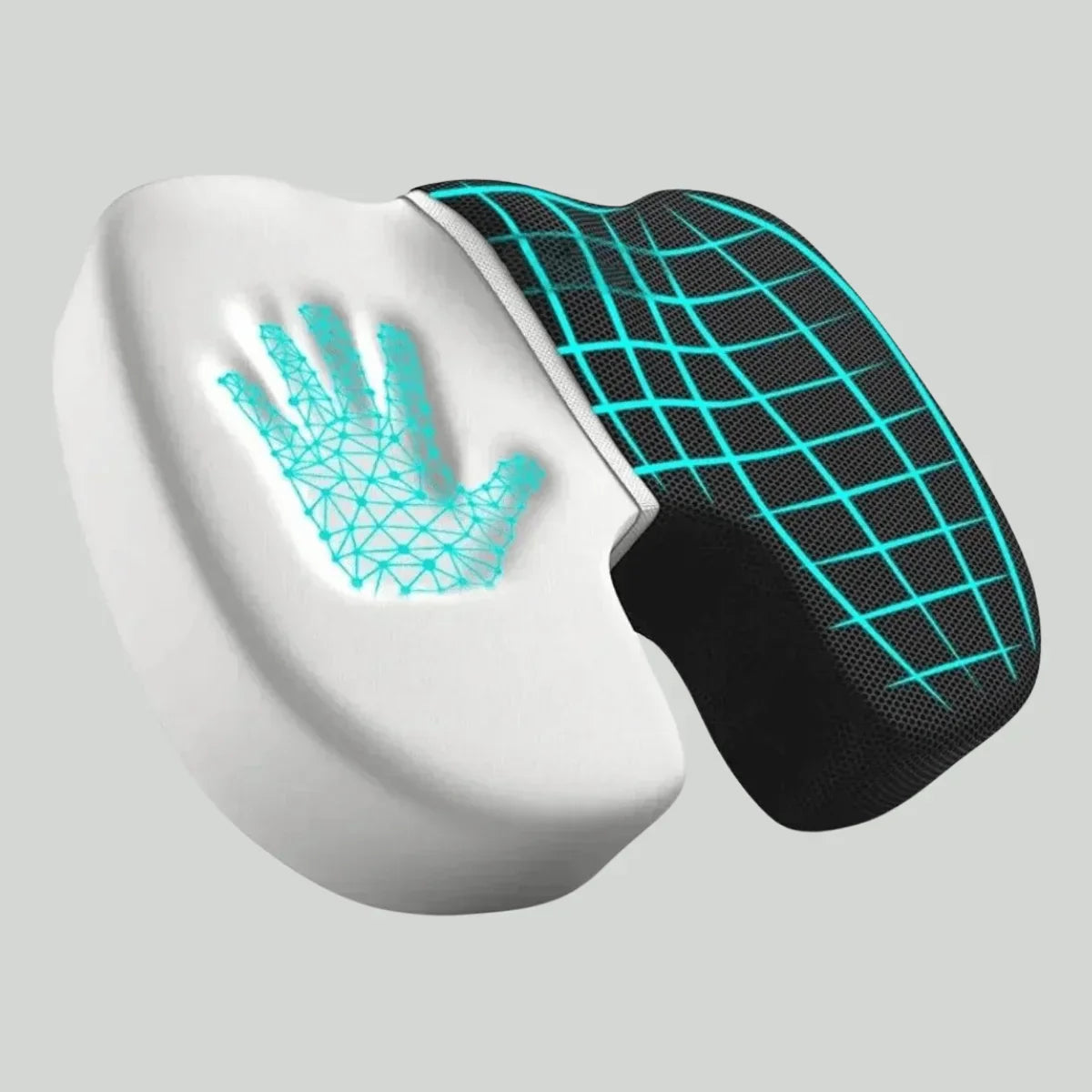 Seat Cushion 4D Ergonomic Memory Foam Removable Cover