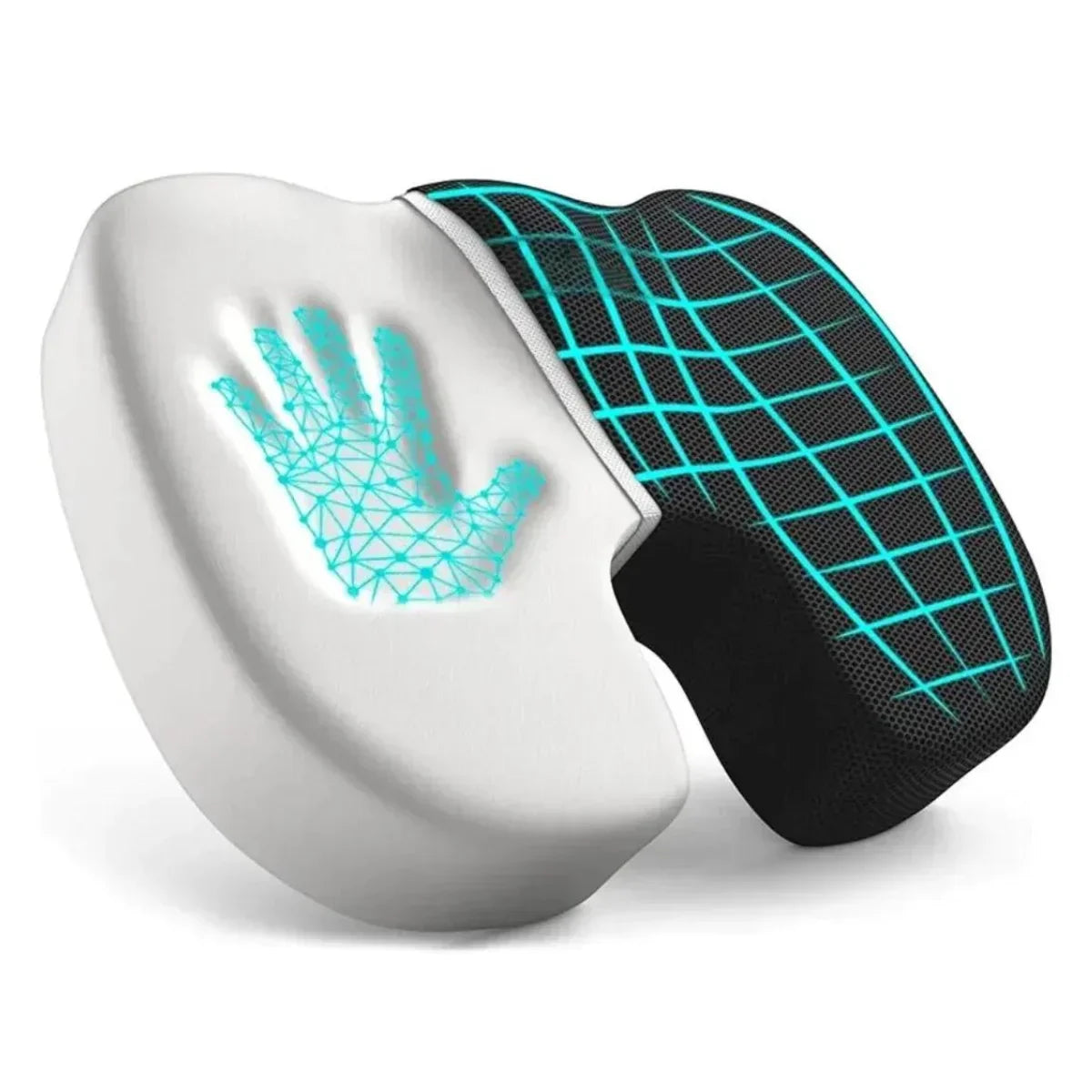 Seat Cushion 4D Ergonomic Memory Foam Removable Cover
