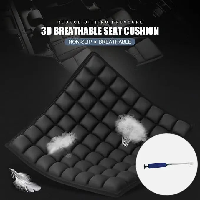 Seat Cushion 64 Air Chambers Adjustable Firmness
