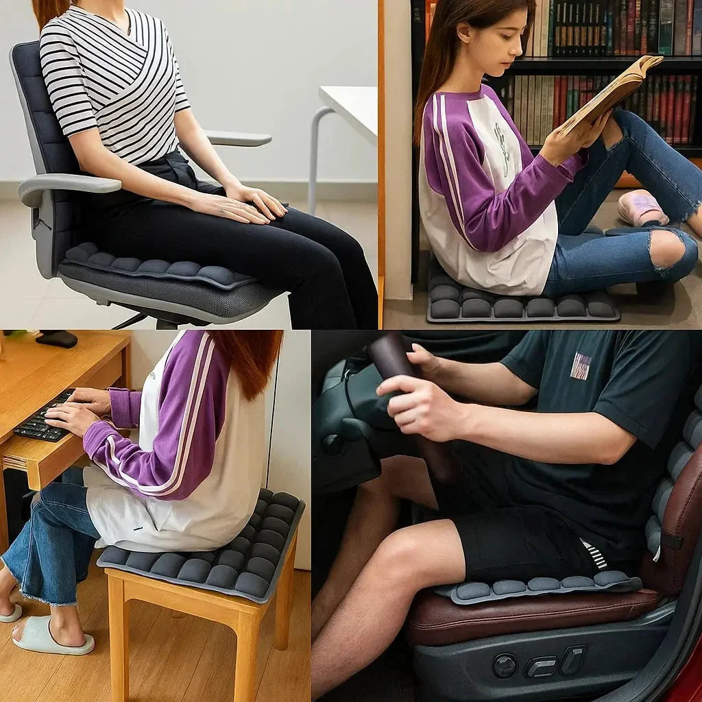 Seat Cushion 64-Chamber Pressure Relief & Adjustable Firmness