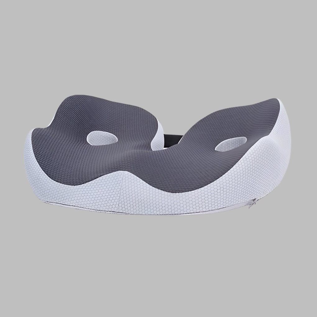 Seat Cushion Adjustable Memory Foam Removable Cover & Non-Slip Base
