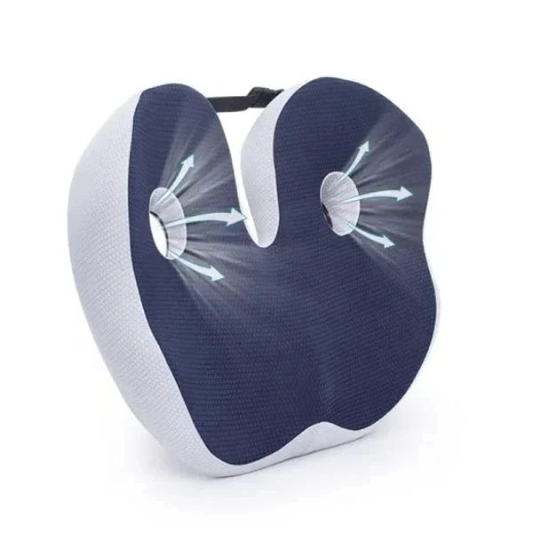 Seat Cushion Contoured Adjustable Support Removable Washable Cover