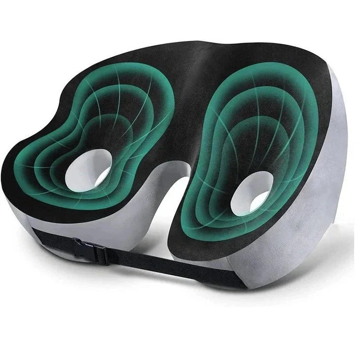 Seat Cushion Contoured Adjustable Support Washable Cover