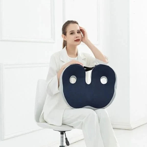 Seat Cushion Contoured Dual Cutout Removable Mesh Cover