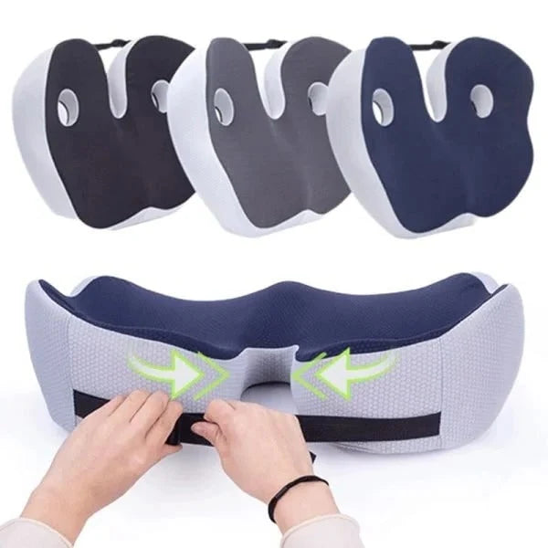 Seat Cushion Contoured Dual Cutout Removable Mesh Cover