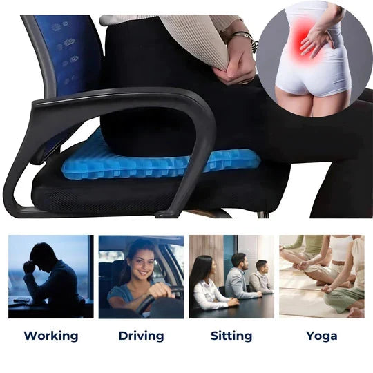 Seat Cushion Honeycomb Gel Tailbone Relief