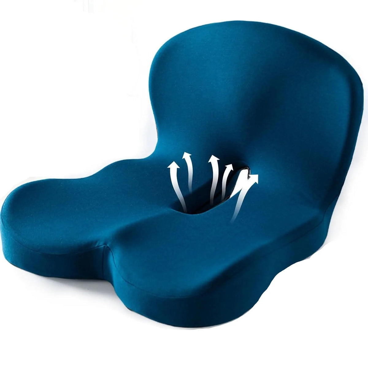 Seat Cushion Memory Foam Contoured Lumbar Support