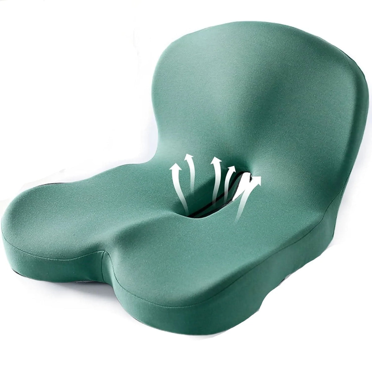 Seat Cushion Memory Foam Contoured Lumbar Support