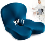 Seat Cushion Memory Foam Lumbar Support Removable Cover