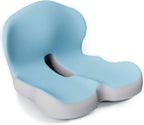 Seat Cushion Memory Foam Lumbar Support Removable Cover