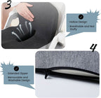 Seat Cushion Memory Foam Lumbar Support Removable Cover