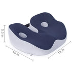 Seat Cushion Memory Foam Orthopedic Coccyx Cutout