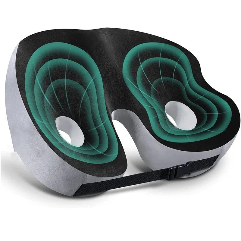 Seat Cushion Memory Foam Orthopedic Coccyx Cutout