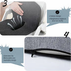 Seat Cushion Memory Foam Pressure-Relieving Non-Slip Bottom