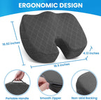 Seat Cushion Memory Foam Tailbone Support Car & Office