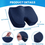Seat Cushion Memory Foam Tailbone Support Car & Office