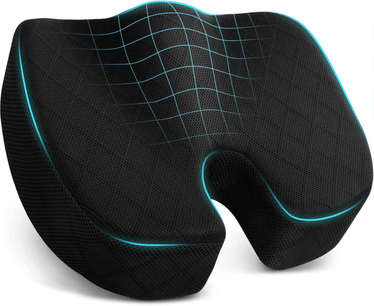 Seat Cushion Memory Foam Tailbone Support Car & Office