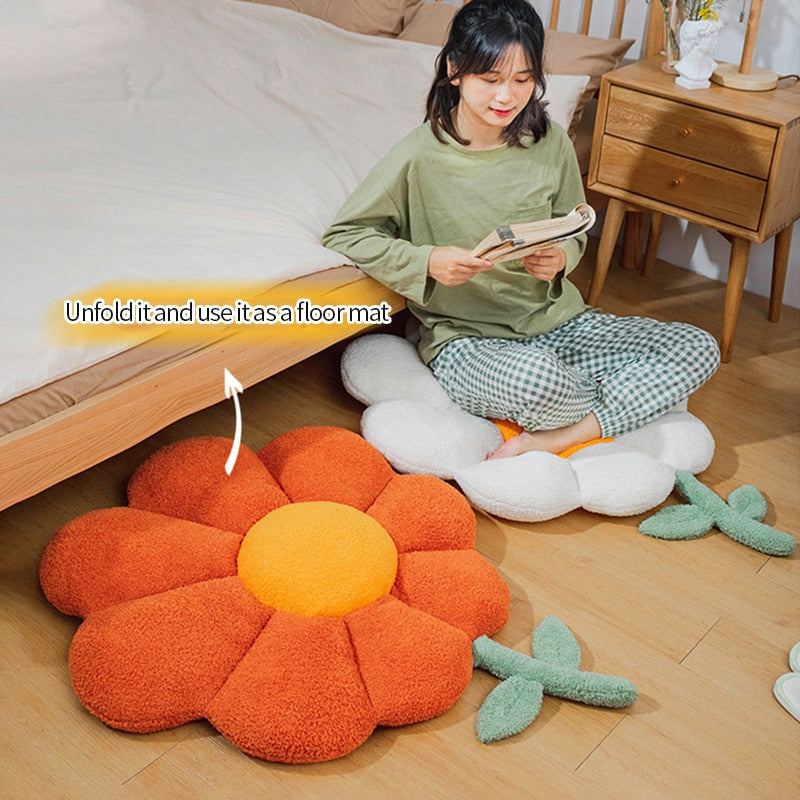 Seat Cushion Sunflower Design Conforming Foam