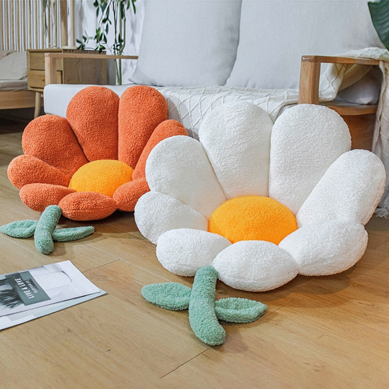 Seat Cushion Sunflower Design Conforming Foam