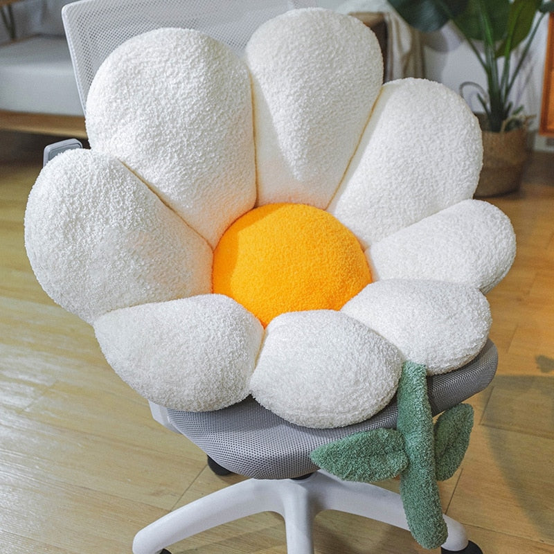 Seat Cushion Sunflower Design Conforming Foam