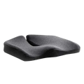 Seat Cushion W-Shaped Memory Foam Non-Slip Base & Washable Cover