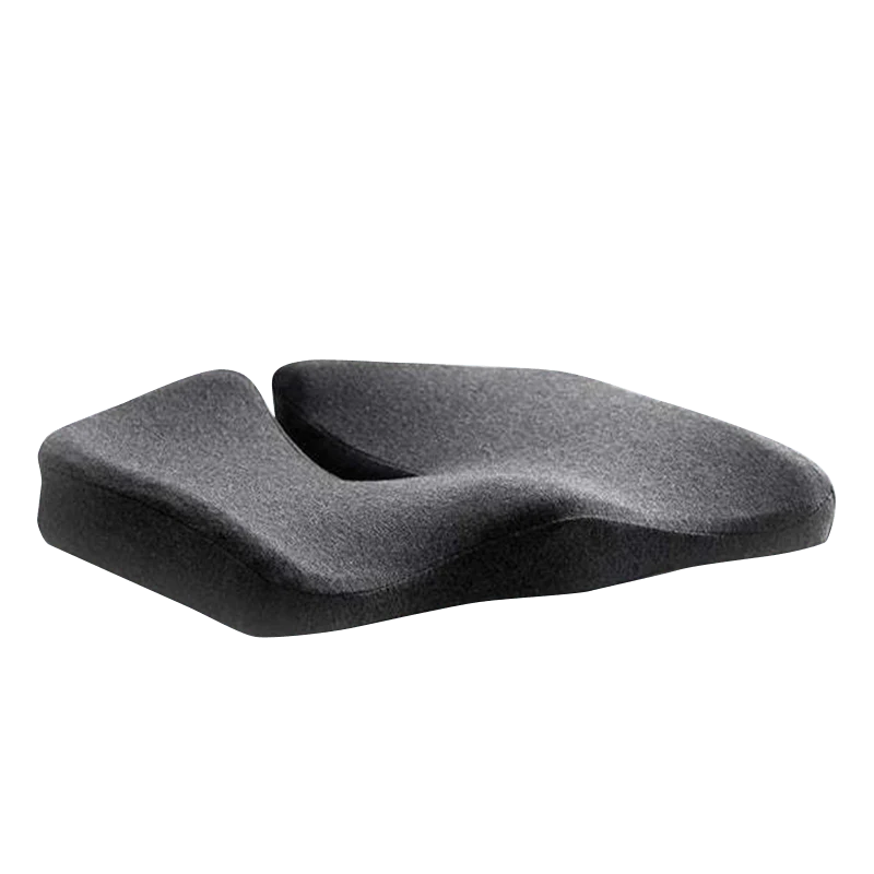 Seat Cushion W-Shaped Memory Foam Non-Slip Base & Washable Cover