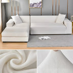 Sectional Sofa Cover Stretch Velvet Fits 1-4-Seater