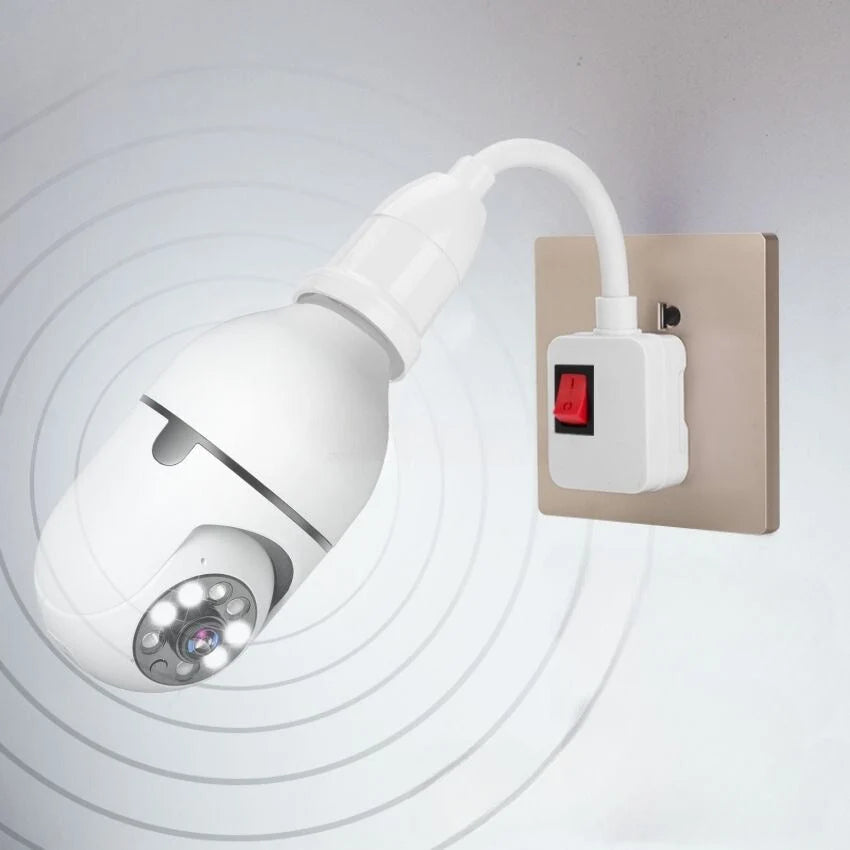 Security Camera Bulb E27 Night Vision & Motion Tracking
