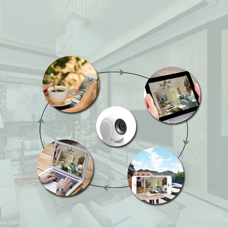 Security Camera PTZ Night Vision Two-Way Audio