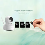 Security Camera PTZ Night Vision Two-Way Audio