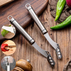 Seed Corer Tool Stainless Steel Serrated Edge