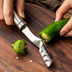 Seed Corer Tool Stainless Steel Serrated Edge