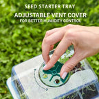 Seed Starter Tray Full-Spectrum Light Raised Dome Durable PVC