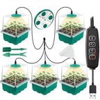 Seed Starter Tray Full-Spectrum Light Raised Dome Durable PVC