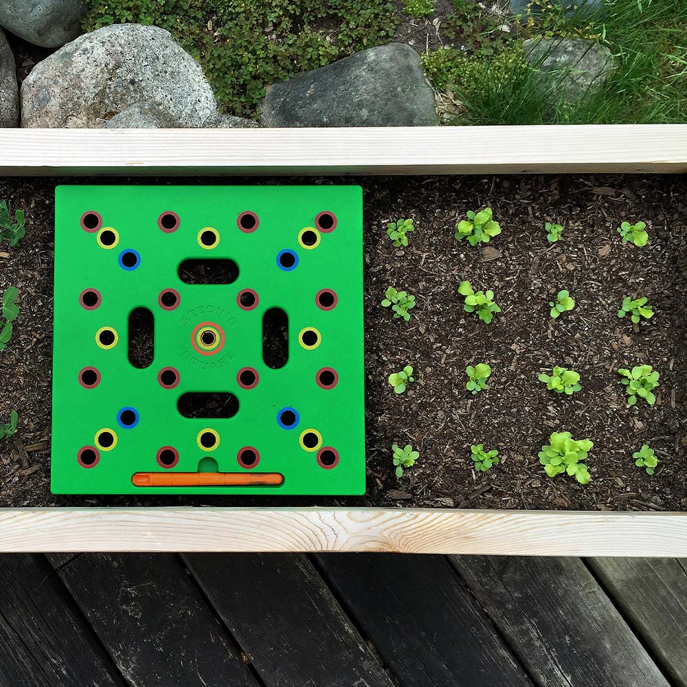 Seed Template Pre-Marked Grid Includes Planting Guide