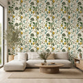 Self-Adhesive Removable PVC Wallpaper (Lemon & Bluebird, 18 x 118 cm)