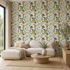 Self-Adhesive Removable PVC Wallpaper (Lemon & Bluebird, 18 x 118 cm)
