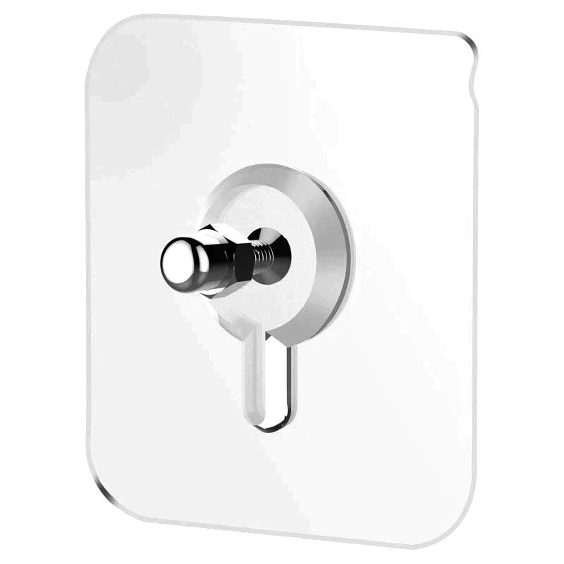Self-Adhesive Wall Hooks Stainless Steel No-Trace Adhesive 22 lb