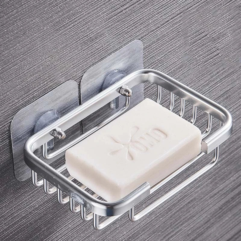 Self-Adhesive Wall Hooks Stainless Steel No-Trace Adhesive 22 lb