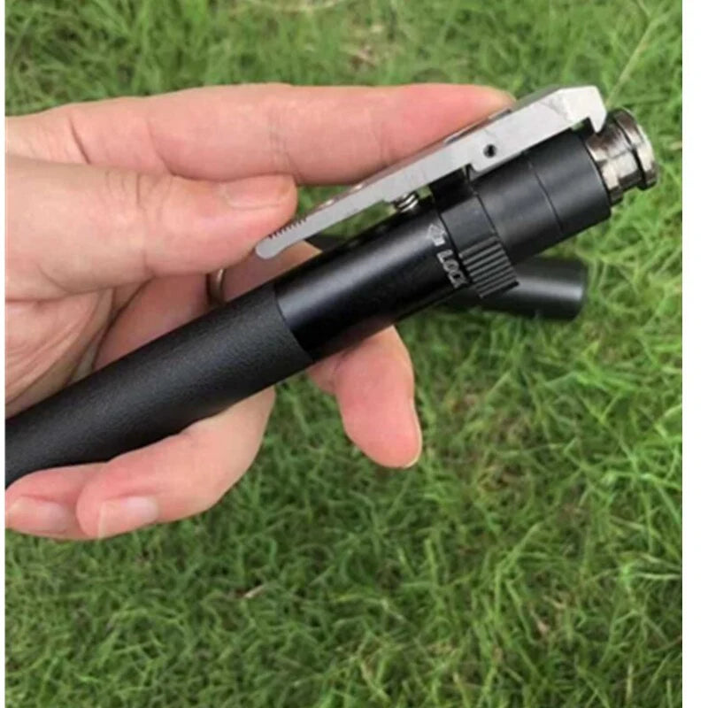 Self-Defense Baton Telescopic Quick-Deploy Non-Slip Handle