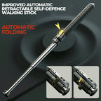 Self-Defense Cane Telescopic One-Click Alloy Steel Anti-Slip Handle
