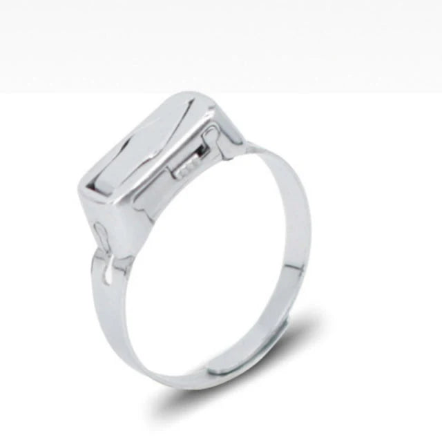 Self-Defense Ring Concealed Deployable Blade Stainless Steel