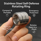 Self-Defense Ring Stainless Steel Foldable & Swivel